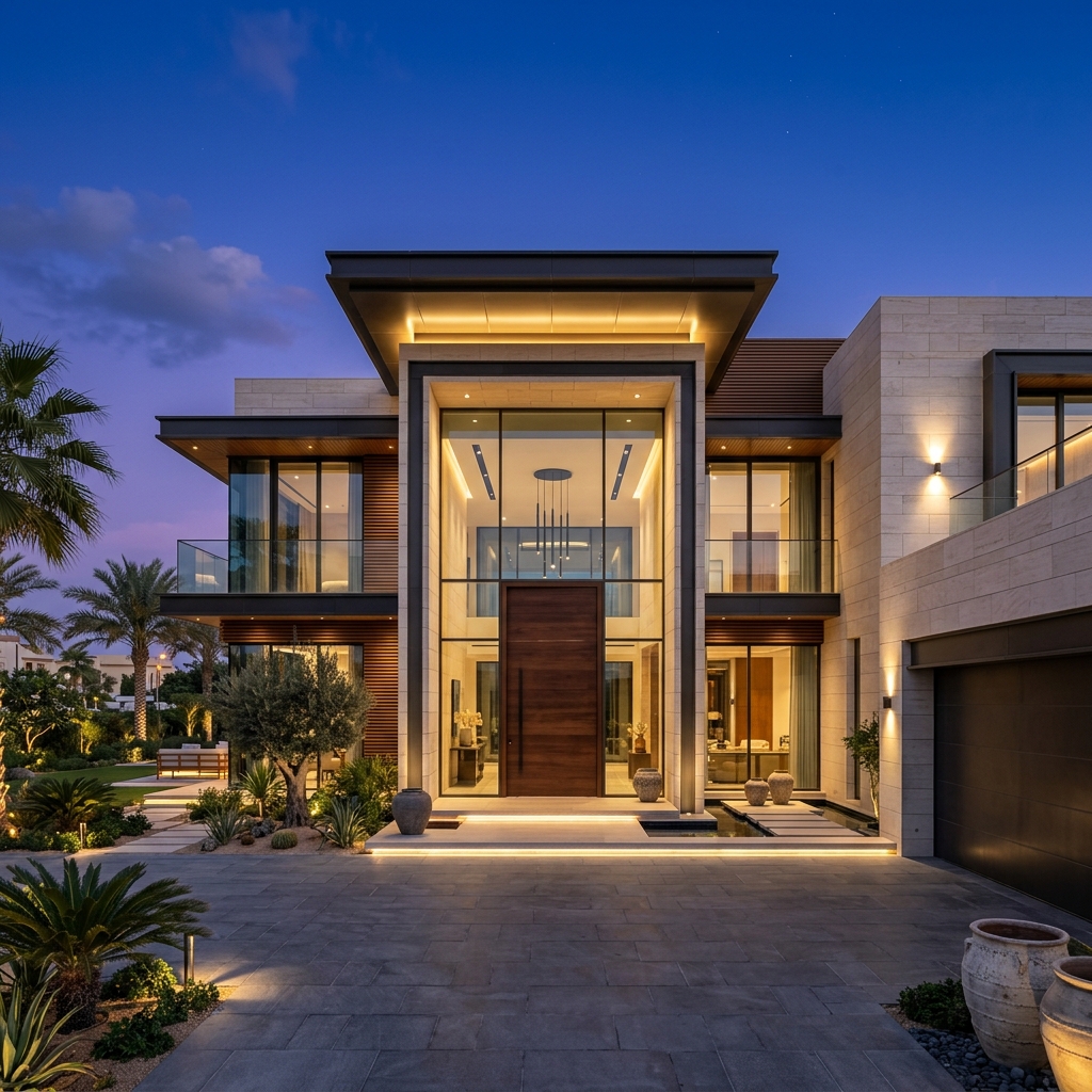 Limestone Luxury Facade