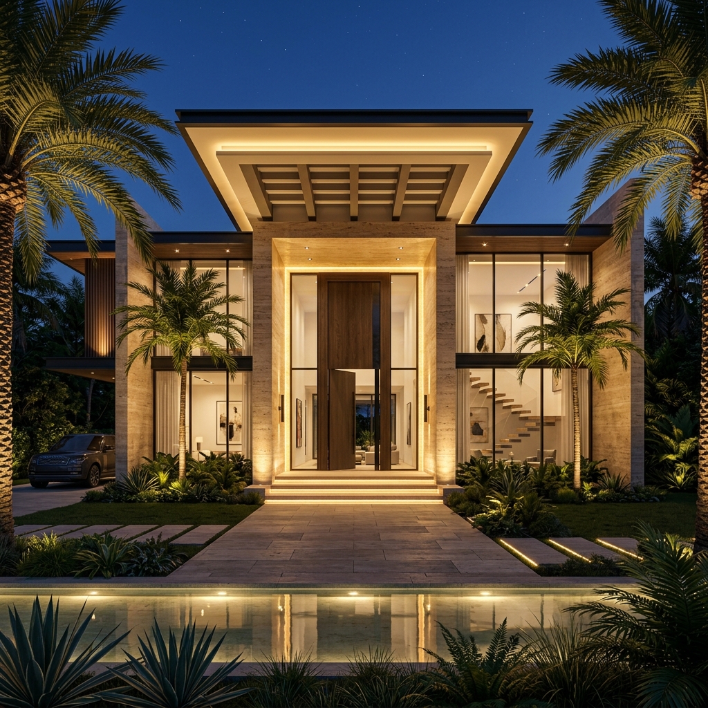 Travertine Grand Entrance