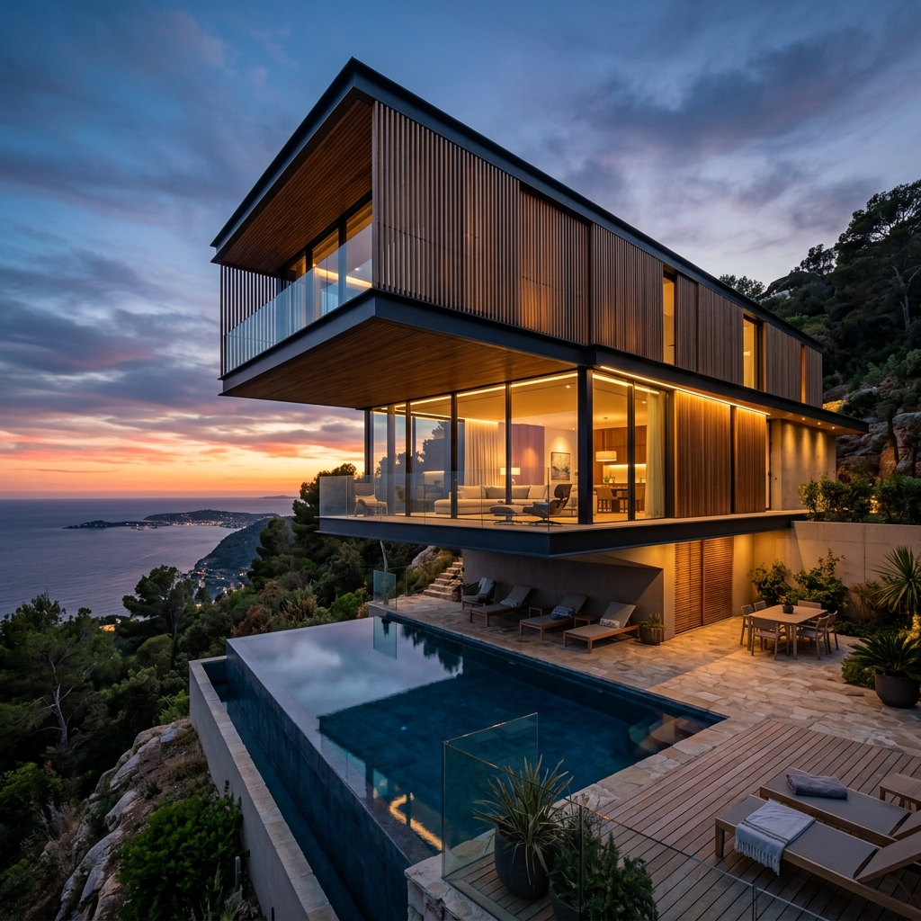 Cantilevered Villa