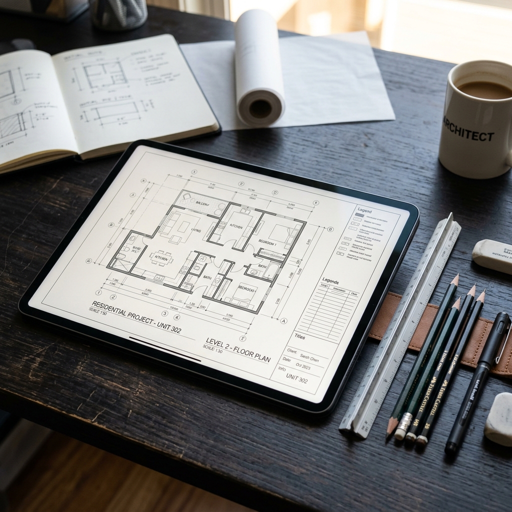 Digital Blueprints & Tablet